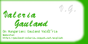 valeria gauland business card